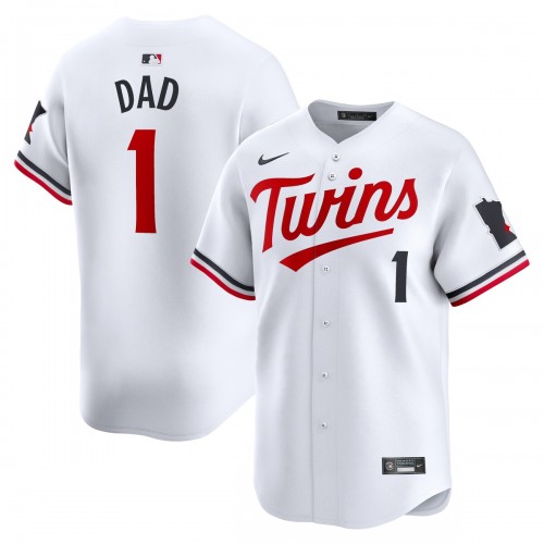 Minnesota Twins Nike #1 Dad Home Limited Jersey - White