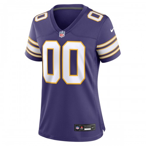 Minnesota Vikings Nike Women's Classic Custom Game Jersey - Purple