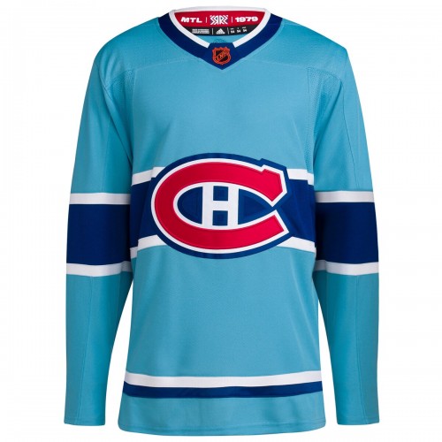 Montreal Canadiens adidas Reverse Retro 2.0 Authentic Blank Jersey - Light Blue