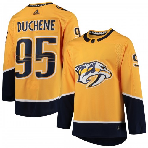 Matt Duchene Nashville Predators adidas Home Authentic Player Jersey - Gold