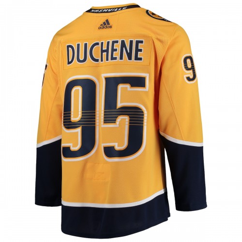Matt Duchene Nashville Predators adidas Home Authentic Player Jersey - Gold