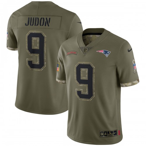 Matthew Judon New England Patriots Nike 2022 Salute To Service Limited Jersey - Olive