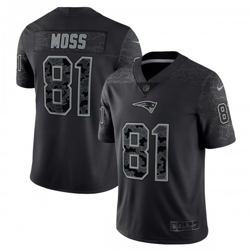 Randy Moss New England Patriots Nike Retired Player RFLCTV Limited Jersey - Black