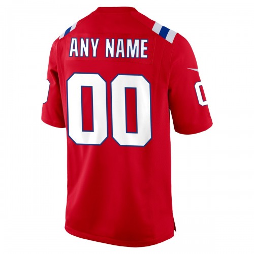 New England Patriots Nike Alternate Custom Jersey - Red