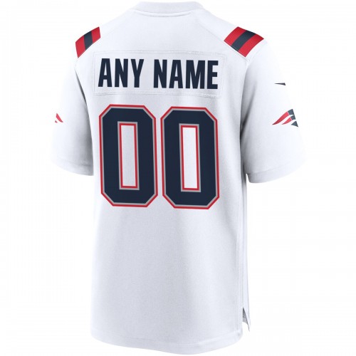 New England Patriots Nike Custom Game Jersey - White