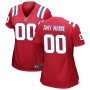 New England Patriots Nike Women's Alternate Custom Jersey - Red