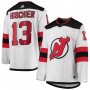 Nico Hischier New Jersey Devils adidas Away Authentic Player Jersey - White
