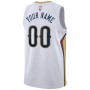 New Orleans Pelicans Nike Swingman Custom Jersey White - Association Edition