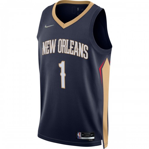 Zion Williamson New Orleans Pelicans Nike 2021/22 Diamond Swingman Jersey - Icon Edition - Navy