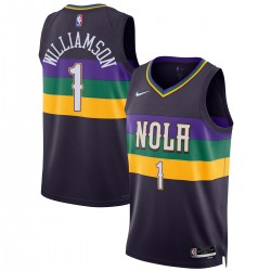 Zion Williamson New Orleans Pelicans Nike Unisex 2022/23 Swingman Jersey - City Edition - Purple Zion Williamson New Orleans Pelicans Nike Unisex 2022/23 Swingman Jersey - City Edition - Purple