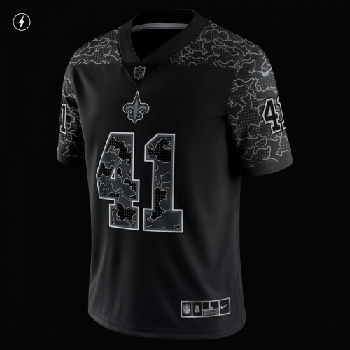 Alvin Kamara New Orleans Saints Nike RFLCTV Limited Jersey - Black