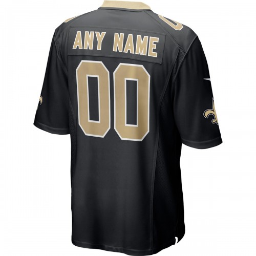 New Orleans Saints Nike Custom Game Jersey - Black