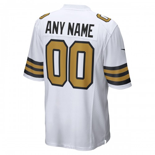 New Orleans Saints Nike Alternate Custom Game Jersey - White