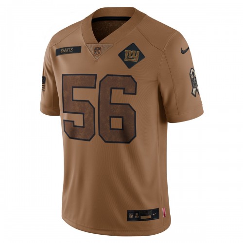 Lawrence Taylor New York Giants Nike 2023 Salute To Service Retired Player Limited Jersey - Brown