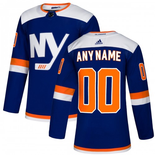 New York Islanders adidas Alternate Authentic Custom Jersey - Blue