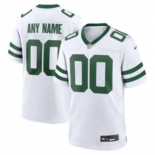 New York Jets Nike Custom Game Jersey - Legacy White