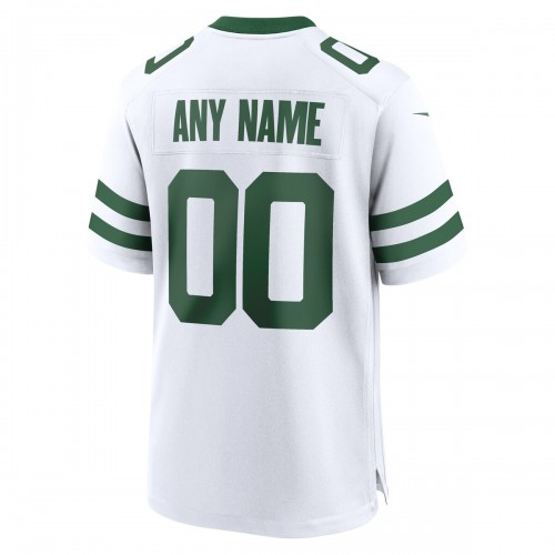 New York Jets Nike Custom Game Jersey - Legacy White