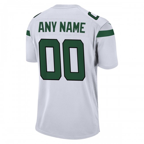 New York Jets Nike Custom Game Jersey - White