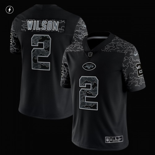 Zach Wilson New York Jets Nike RFLCTV Limited Jersey - Black