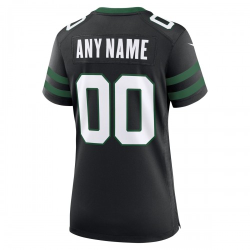 New York Jets Nike Women's Alternate Custom Game Jersey - Legacy Black