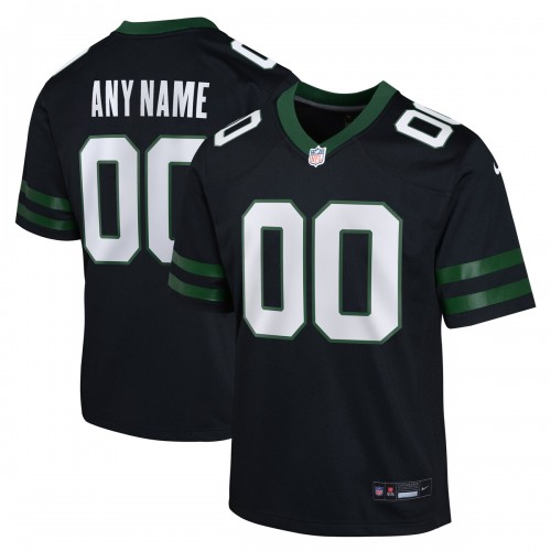 New York Jets Nike Youth Alternate Custom Game Jersey - Legacy Black