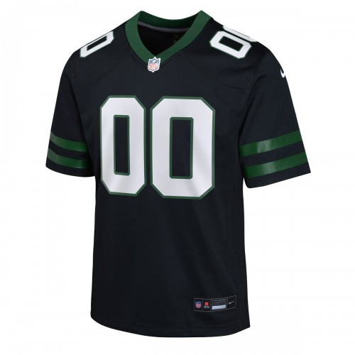 New York Jets Nike Youth Alternate Custom Game Jersey - Legacy Black