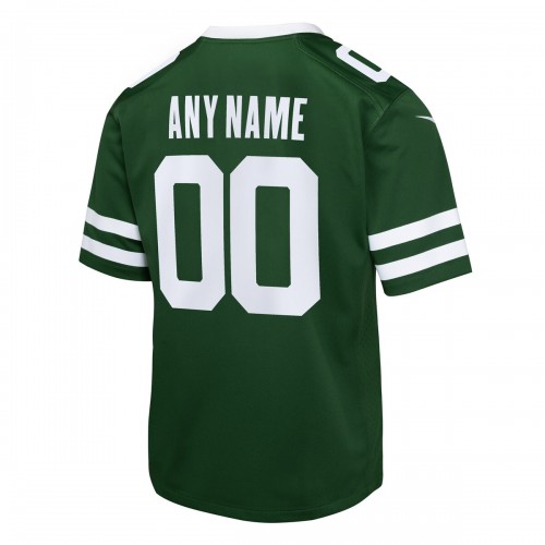 New York Jets Nike Youth Custom Game Jersey -  Legacy Green