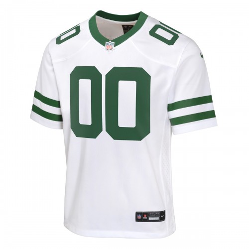 New York Jets Nike Youth Custom Game Jersey - Legacy White