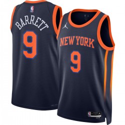 RJ Barrett New York Knicks Jordan Brand 2022/23 Swingman Jersey - Statement Edition - Navy RJ Barrett New York Knicks Jordan Brand 2022/23 Swingman Jersey - Statement Edition - Navy