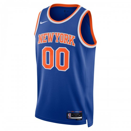 New York Knicks Nike Unisex 2022/23 Swingman Custom Jersey Blue - Icon Edition