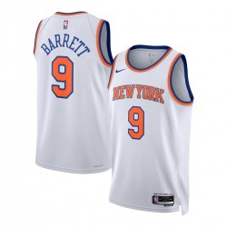 RJ Barrett New York Knicks Nike Unisex Swingman Jersey - Association Edition - White RJ Barrett New York Knicks Nike Unisex Swingman Jersey - Association Edition - White