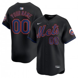 New York Mets Nike  Alternate Limited Custom Jersey – Black
