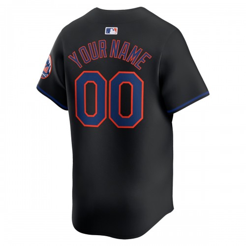 New York Mets Nike  Alternate Limited Custom Jersey – Black