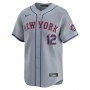 Francisco Lindor New York Mets Nike Away Limited Player Jersey - Gray