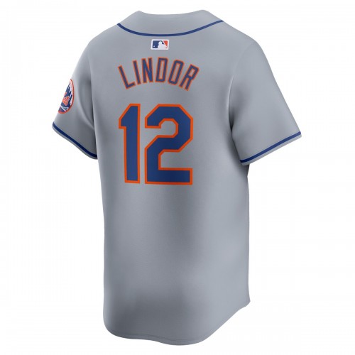 Francisco Lindor New York Mets Nike Away Limited Player Jersey - Gray