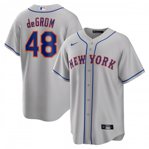 Jacob deGrom New York Mets Nike Road Replica Player Name Jersey - Gray