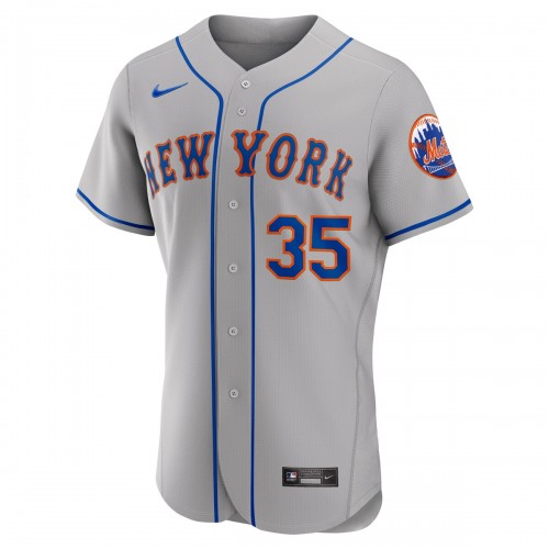 Justin Verlander Nike New York Mets Road Authentic Player Jersey - Gray