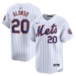 Pete Alonso New York Mets Nike Home Limited Player Jersey - White Pete Alonso New York Mets Nike Home Limited Player Jersey - White