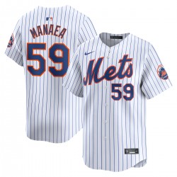 Sean Manaea New York Mets Nike Home Limited Player Jersey – White