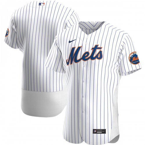 New York Mets Nike Home Authentic Team Jersey - White