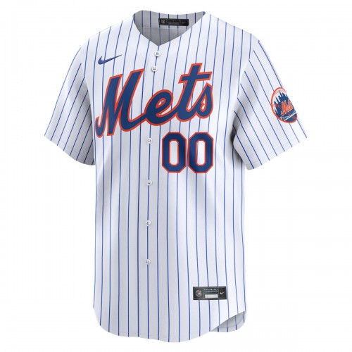 New York Mets Nike Home Limited Custom Jersey - White