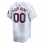 New York Mets Nike Home Limited Custom Jersey - White