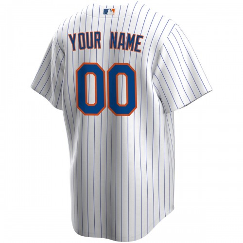 New York Mets Nike Home Replica Custom Jersey - White
