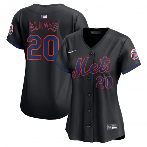 Pete Alonso New York Mets Nike Women's Alternate Limited Player Jersey – Black