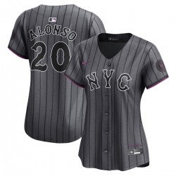 Pete Alonso New York Mets Nike Women's 2024 City Connect Limited Player Jersey - Graphite Pete Alonso New York Mets Nike Women's 2024 City Connect Limited Player Jersey - Graphite