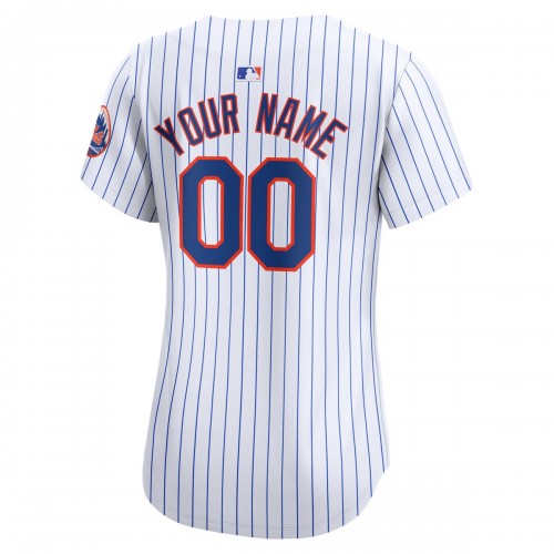 New York Mets Nike Women's Home Limited Custom Jersey - White