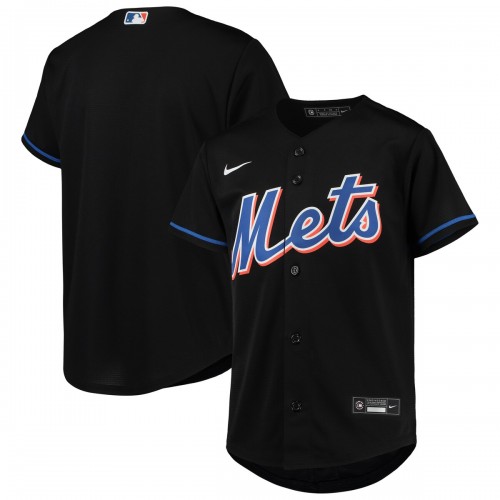 New York Mets Nike Youth Alternate Replica Team Jersey - Black