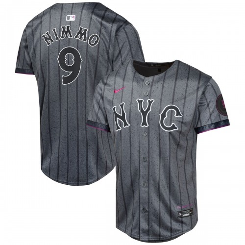 Brandon Nimmo New York Mets Nike Youth 2024 City Connect Limited Player Jersey - Graphite