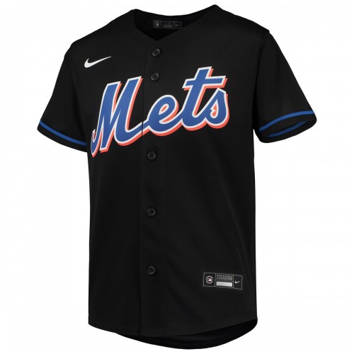Francisco Lindor New York Mets Nike Youth Alternate Replica Player Jersey - Black