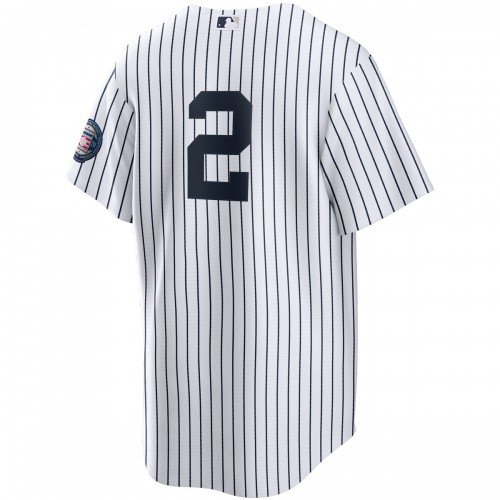 Derek Jeter New York Yankees Nike 2020 Hall of Fame Induction Replica Jersey - White/Navy